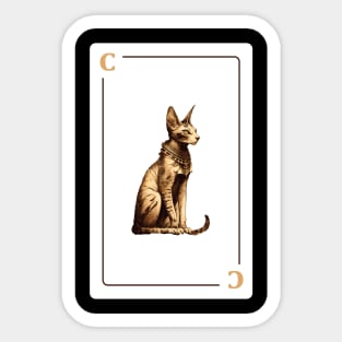 Cat Playing card Cat Lovers Sticker
